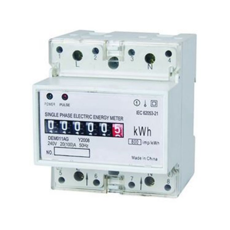 DEM011AG SINGLE PHASE ELECTRONIC DIN-RAIL ACTIVE ENERGY METER