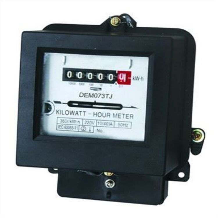 DEM0073TJ 1 PHASE 2 WIRE ELECTROMECHANICAL FRONT BOARD INSTALLED ACTIVE ENERGY METER