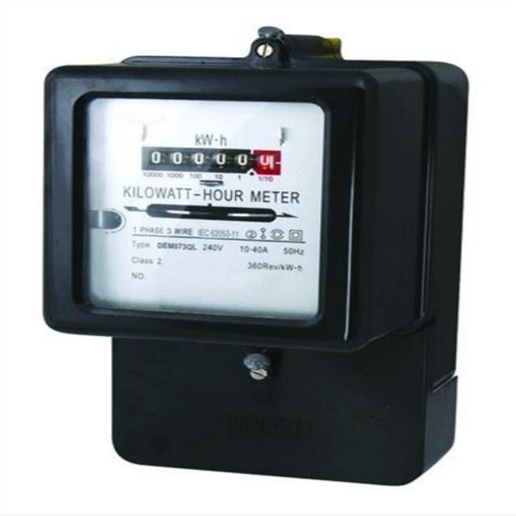 DEM0073QL 1 PHASE 2 WIRE ELECTROMECHANICAL FRONT BOARD INSTALLED ACTIVE ENERGY METER