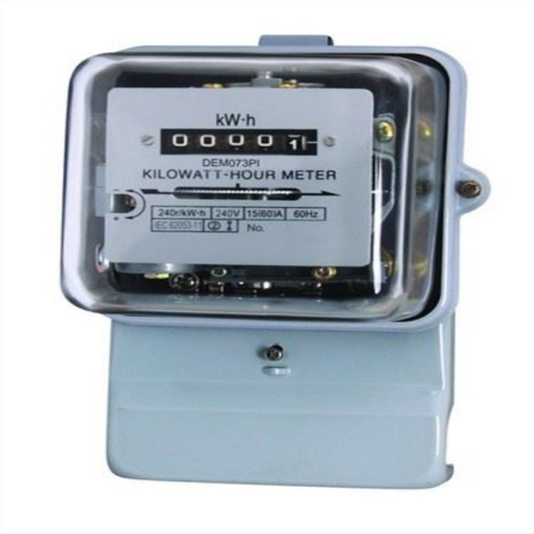 Product Details  Model DEM073QJ single phase electromechanical front board installed active energy meter is a kind of new style single phase two wire active energy meter, it is designed on the basis of original DD862 single phase electromechanical meter, 