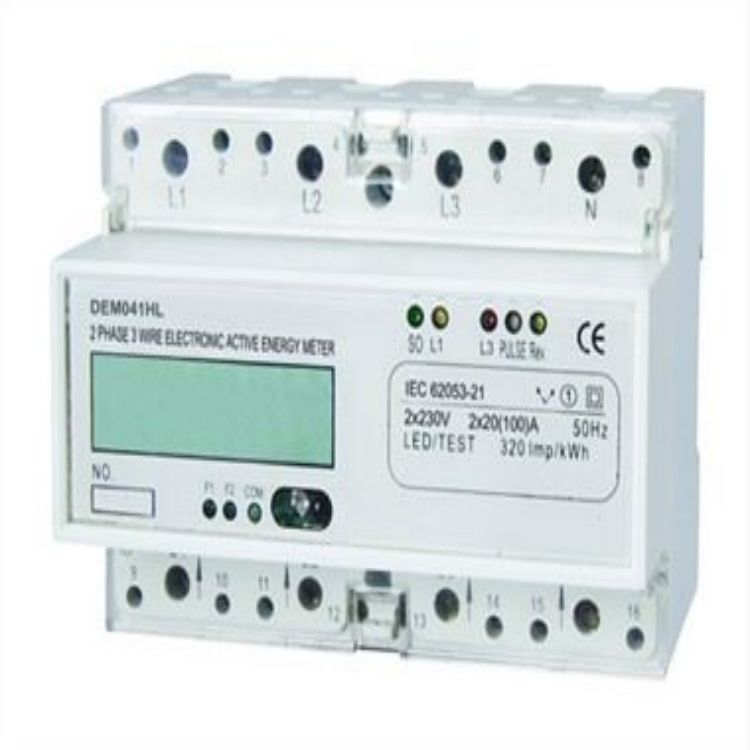 DEM0041HL 2 PHASE 3 WIRE ELECTRONIC ACTIVE ENERGY METER