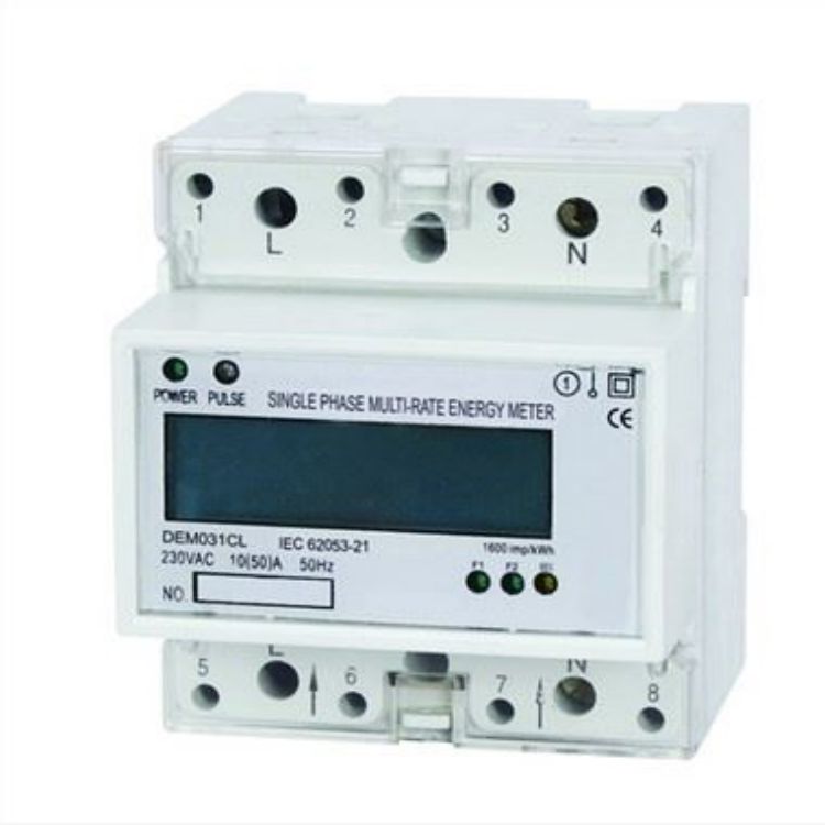 DEM031CL SINGLE PHASE ELECTRONIC MULTI-RATE DIN-RAIL ACTIVE ENERGY METER