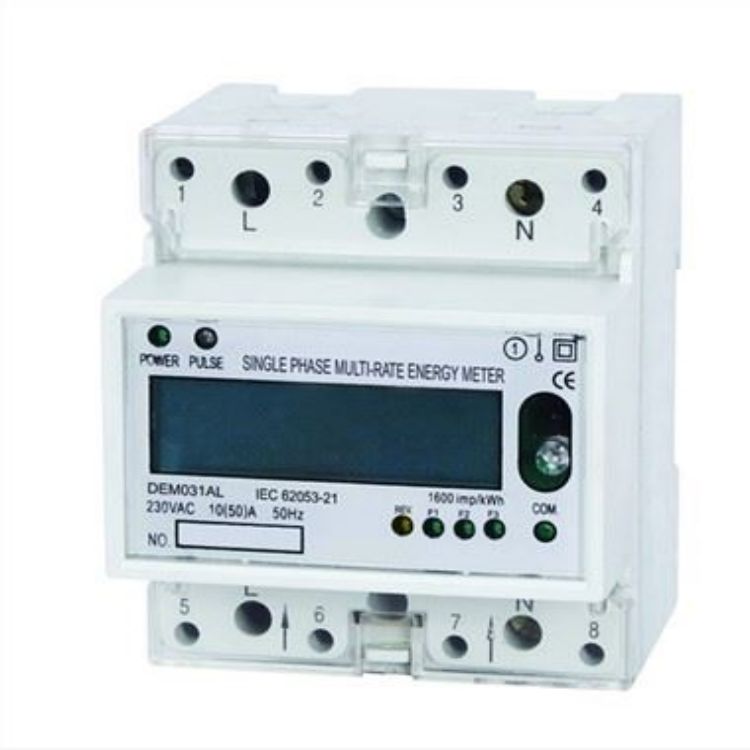 DEM031AL SINGLE PHASE ELECTRONIC MULTI-RATE DIN-RAIL ACTIVE ENERGY METER