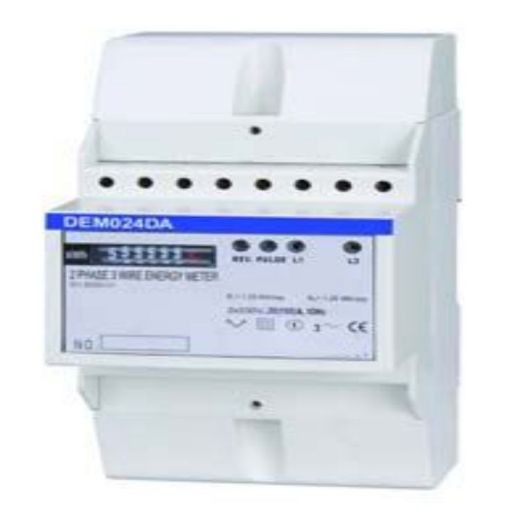 DEM024DA 2 PHASE 3 WIRE ELECTRONIC DIN-RAIL ACTIVE ENERGY METER