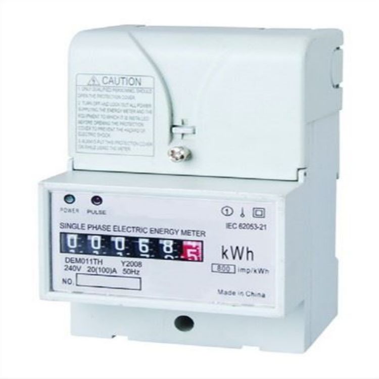 DEM011TH SINGLE PHASE ELECTRONIC DIN-RAIL ACTIVE ENERGY METER