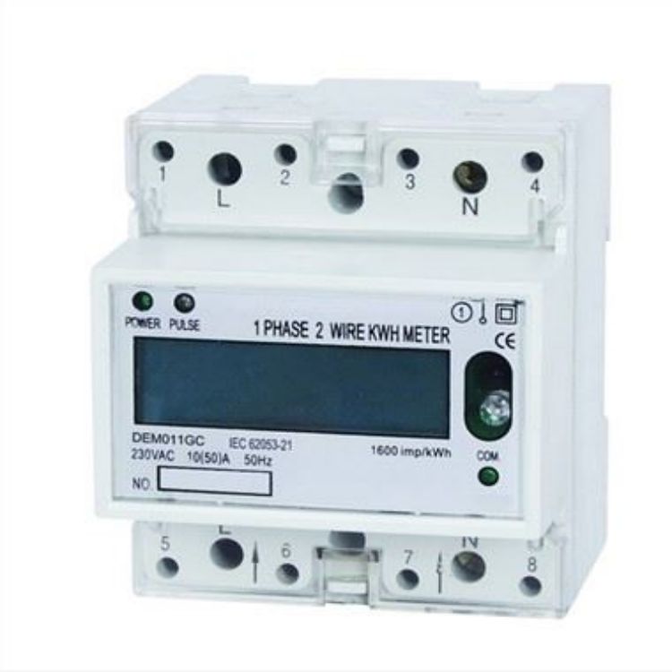 DEM011GC SINGLE PHASE ELECTRONIC DIN-RAIL ACTIVE ENERGY METER