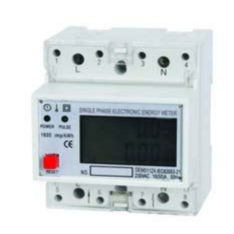 DEM011ZA SINGLE PHASE ELECTRONIC DIN-RAIL ACTIVE ENERGY METER