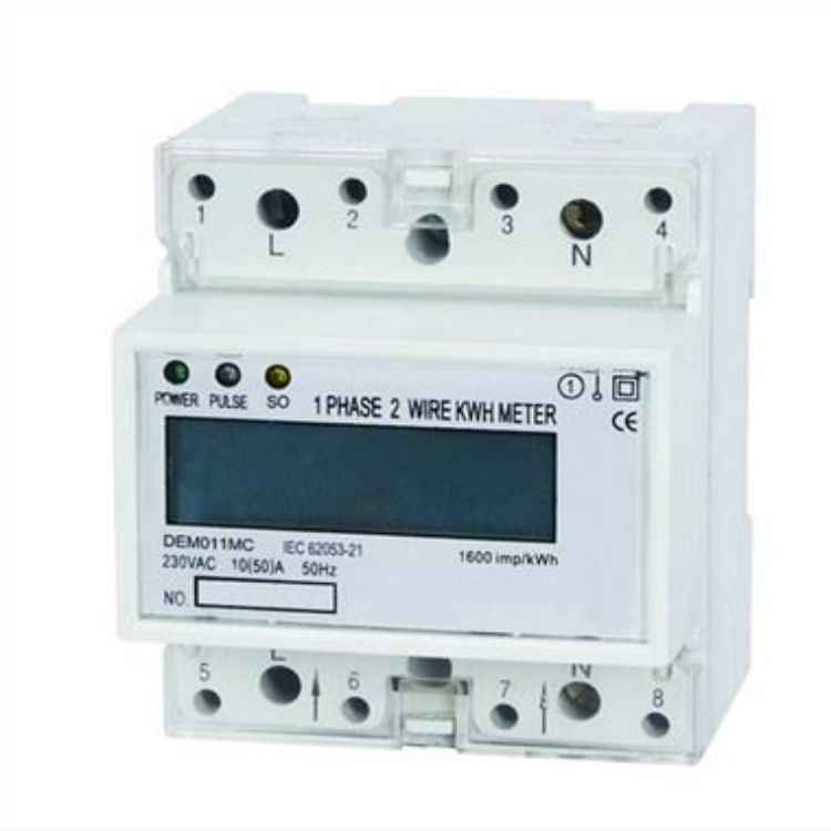 DEM011MC SINGLE PHASE ELECTRONIC DIN-RAIL ACTIVE ENERGY METER