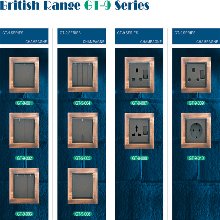 Rocker Light Switches British Range LQ GT-9 Series