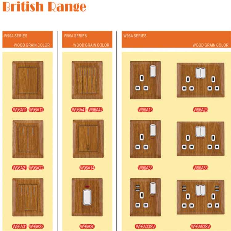 Light Switch Covers British Range LQ W96A