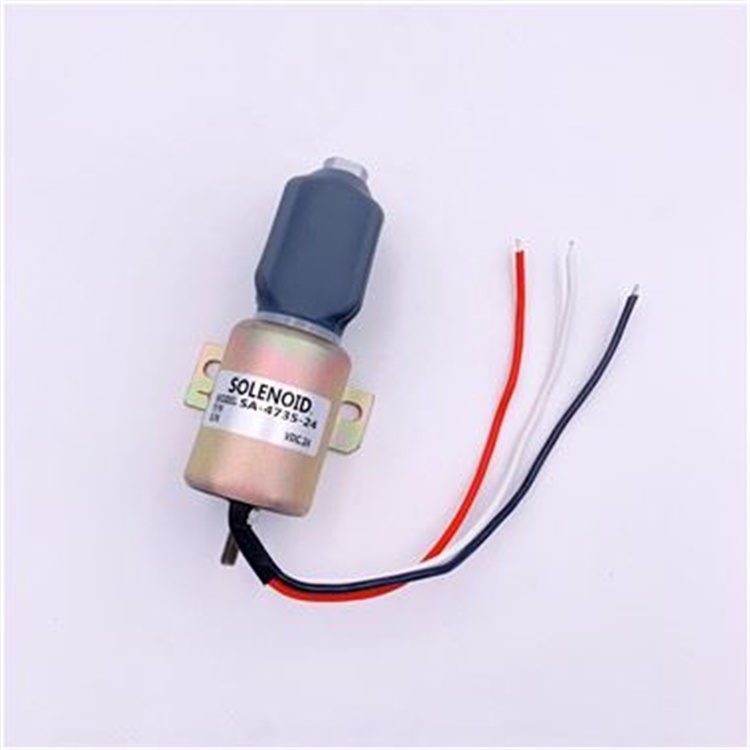 12/24V Shut Down Solenoid For Hyundai/VOLVO 11033511 1756ES-24E3ULB1S5 SA-4735-24 110339541 11033561 11033511 1756ES-12E3ULB1S5 SA-4735-12 for Jcb JS130 220 Volvo LC120C Mitsubishi Hyundai Excavator R200-5E 24V